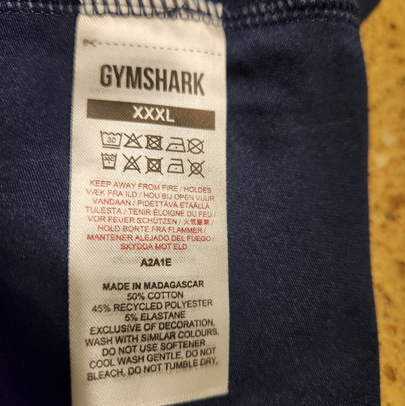 Mens XXXL Gymshark Muscle Tee Navy Blue 💪 - Picture 9 of 10